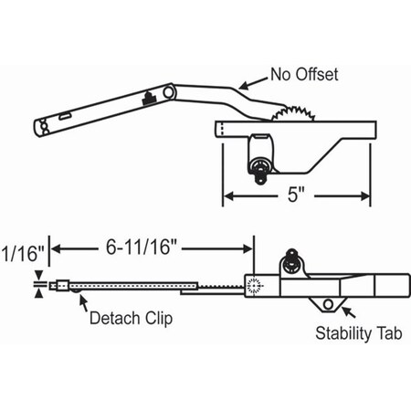 Dyad Casement Operator White